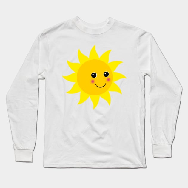 Friendly Sun Long Sleeve T-Shirt by wanungara